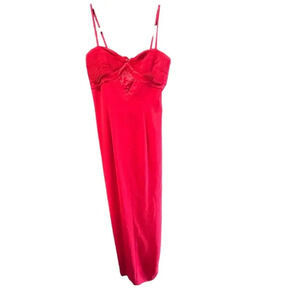 Cassandra Stone Red Evening Long Maxi Dress Size 10